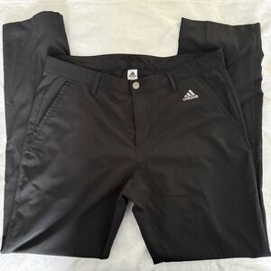 Adidas Men's Black Golf Pants Size 34x32 Lightweight Spring Summer Activewear